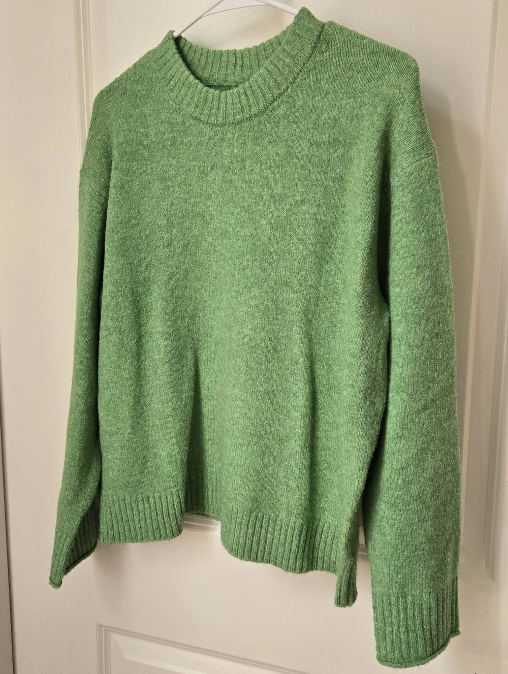 American Eagle Green Fluffy Knit Sweater Sz S - Picture 3 of 12